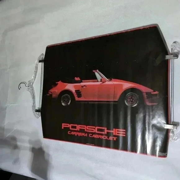 1985 Porsche Carrera Cabriolet slant nose Dick Barbour poster - Picture 2 of 4